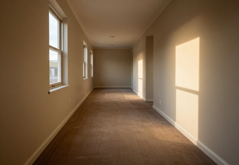 Restored living room in Botany after water extraction and drying